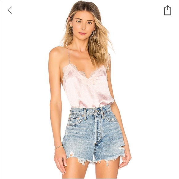 Cami NYC Tops - Cami NYC silk charmeuse tank in pink lotus floral